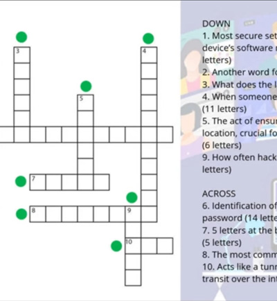 Remote Work Crossword training example